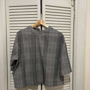 Plaid blouse
